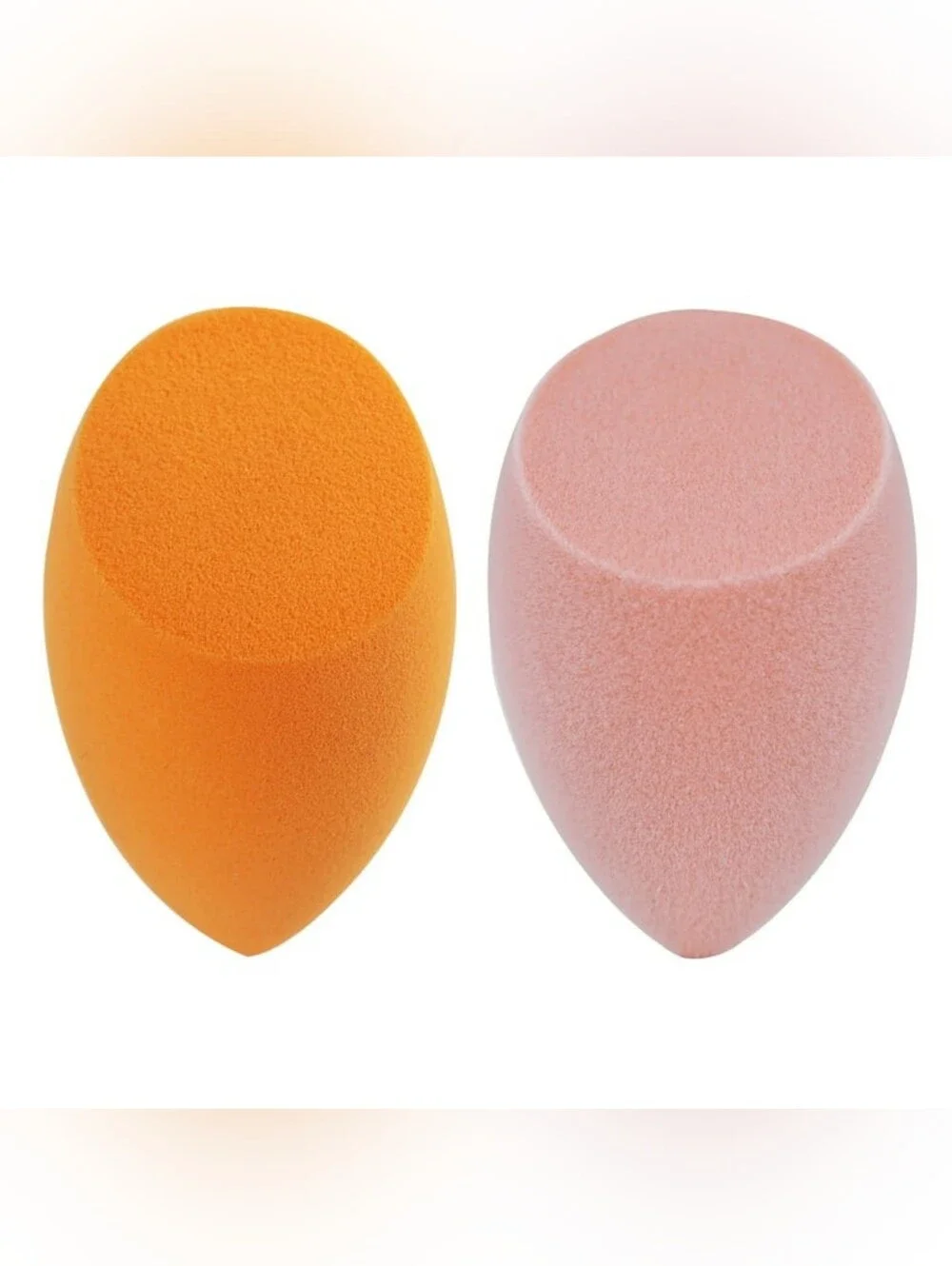 Real Techniques Iconic Blend + Set Makeup Sponge Duo, Orange & Pink Makeup Spong